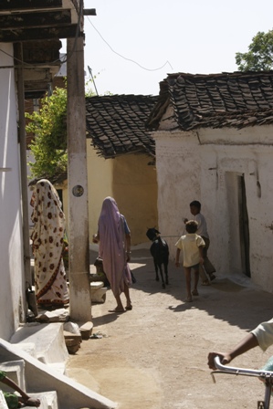 In het dorp Oud-Khajuraho